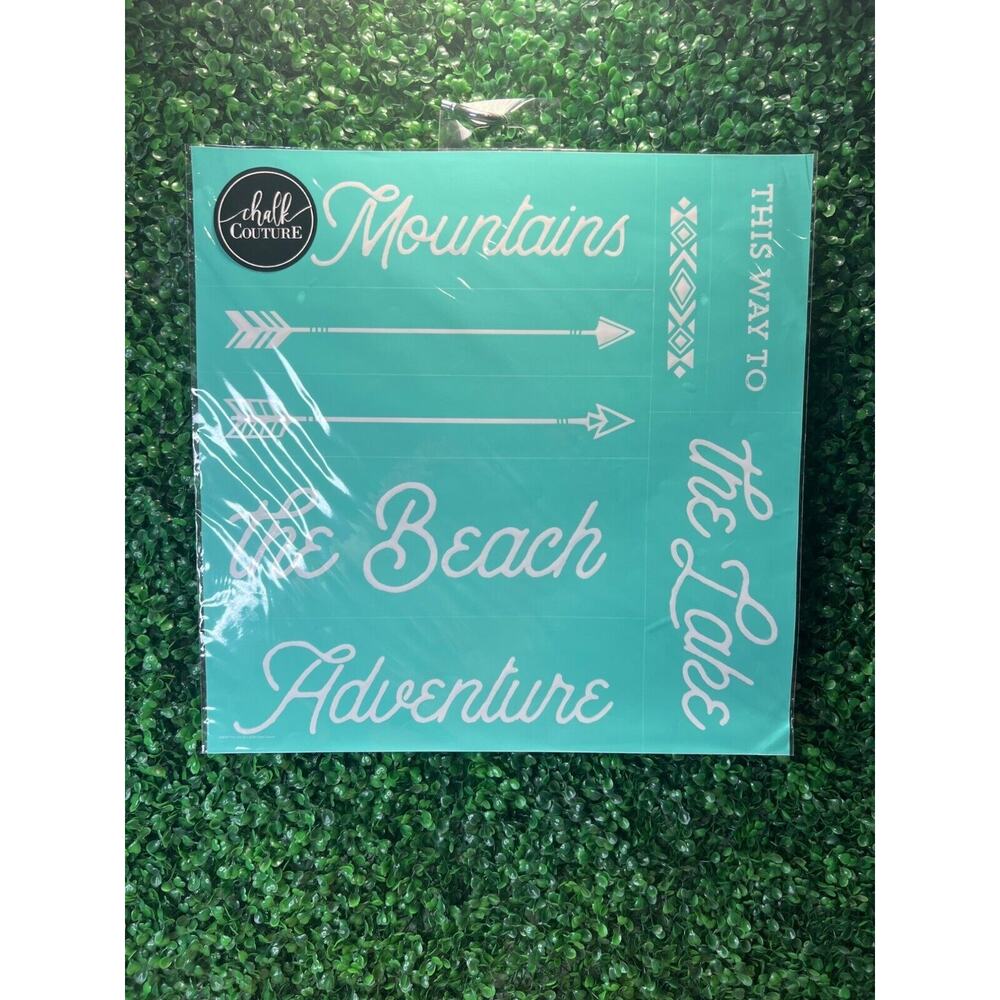 New Chalk Couture This Way To Transfer Lake Beach Adventure Crafting Gift Retire